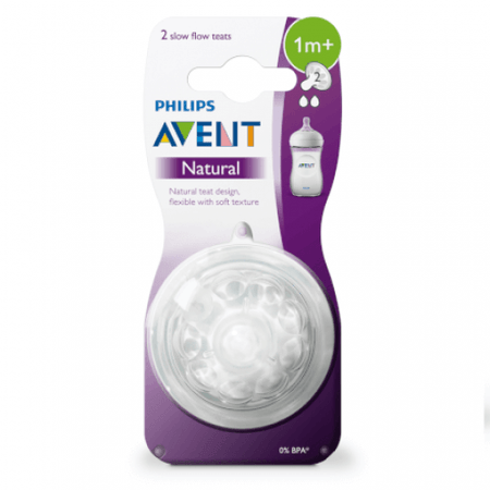Philips Avent Bico De Mamadeira Petala Nº3 Fluxo Moderado 3M+ (02 Unidades) SCF043/27