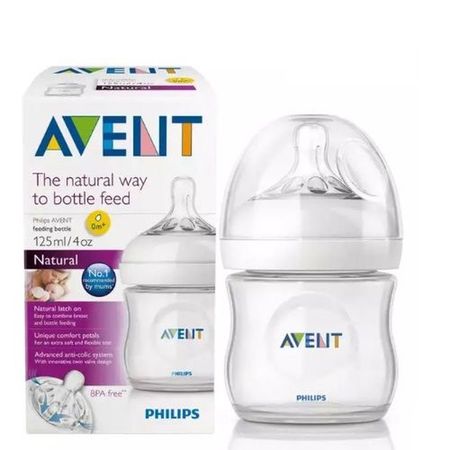 Philips Avent Mamadeira Petala 125ml Transparente 0M+ SCF030/17 Philips Avent Mamadeira Petala 125ml Transparente 0M+ SCF030/17