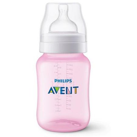 Philips Avent Mamadeira Anti-Colic 260ml Rosa 1M+ SCF814/17 Philips Avent Mamadeira Anti-Colic 260ml Rosa 1M+ SCF814/17
