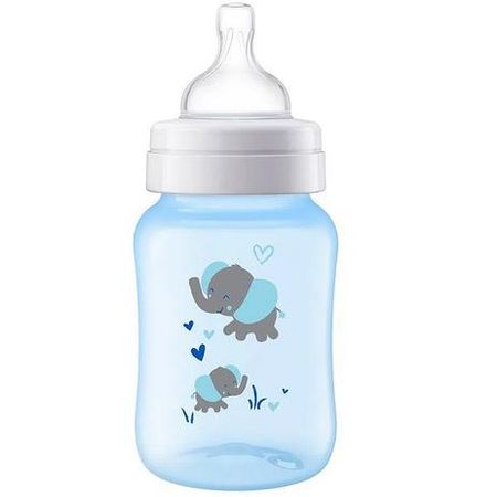 Philips Avent Mamadeira Anti-Colic 260ml Azul Elefante 1M+ SCF821/15 Philips Avent Mamadeira Anti-Colic 260ml Azul Elefante 1M+ SCF821/15