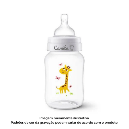 Mamadeira Personalizada Com Nome Avent Girafa 260ml Mamadeira Personalizada Com Nome Avent Girafa 260ml