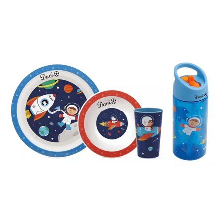 Kit Refeição Personalizado + Garrafinha Pirata - Buba Kit Refeição Personalizado + Garrafinha Pirata - Buba