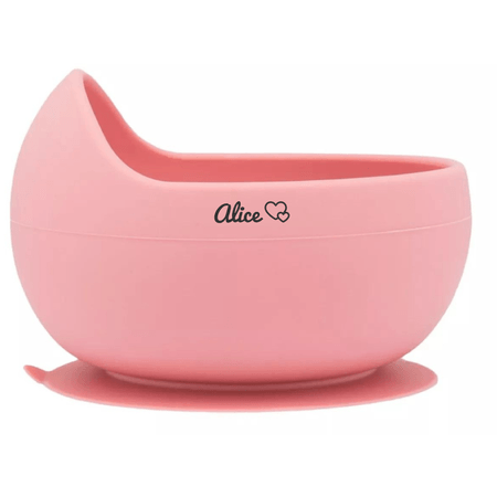 Bowl Personalizado Em Silicone Com Ventosa Rosa