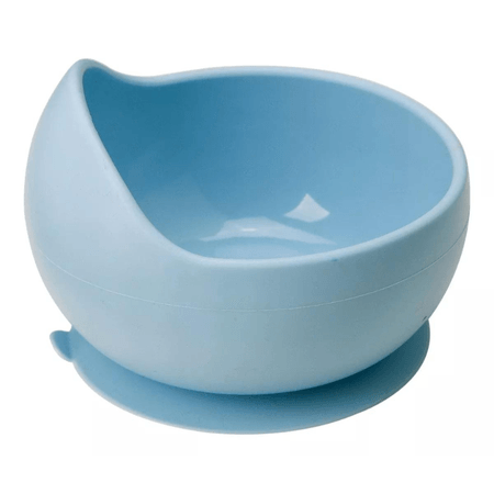 Bowl Em Silicone Com Ventosa Azul