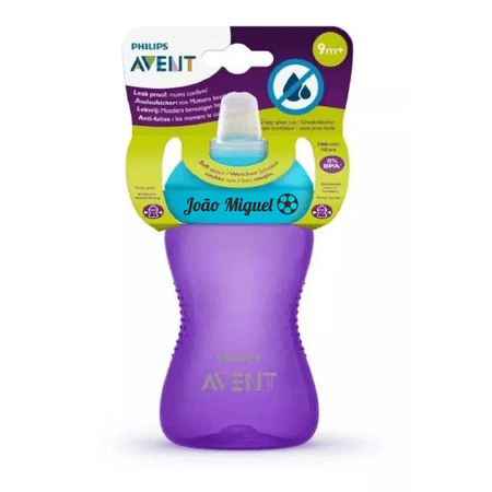 Copo Personalizado Transição Avent Roxo 300 ml Copo Personalizado Transição Avent Roxo 300 ml
