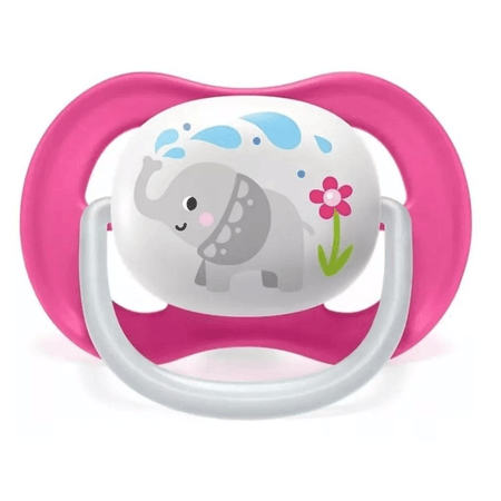 Chupeta Avent Ultra Air Rosa 6-18 Meses Elefante Chupeta Avent Ultra Air Rosa 6-18 Meses Elefante