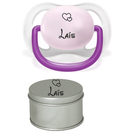 Chupeta Avent Personalizada na Lata Ultra Air 0-6 Chupeta Avent Personalizada na Lata Ultra Air 0-6