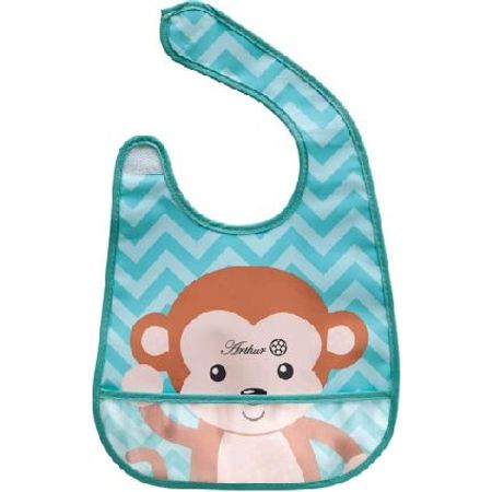 Babador Personalizado Pega Migalhas Macaco Babador Personalizado Pega Migalhas Macaco