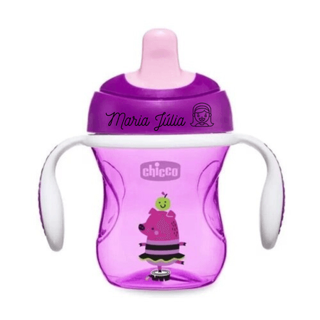 Copo Personalizado Training Cup 6M+ Roxo - Chicco Copo Personalizado Training Cup 6M+ Roxo - Chicco