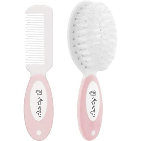 Escova E Pente Personalizadas Cerdas Macias +0m Rosa Buba Escova E Pente Personalizadas Cerdas Macias +0m Rosa Buba
