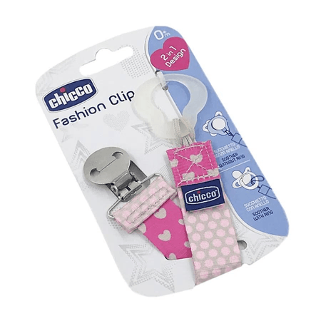 Prendedor Chupeta Chicco Fashion Clip Rosa Prendedor Chupeta Chicco Fashion Clip Rosa