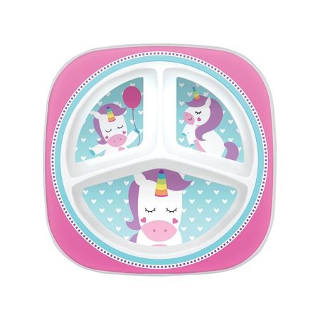 Prato com Divisórias Buba Animal Fun Unicórnio Prato com Divisórias Buba Animal Fun Unicórnio