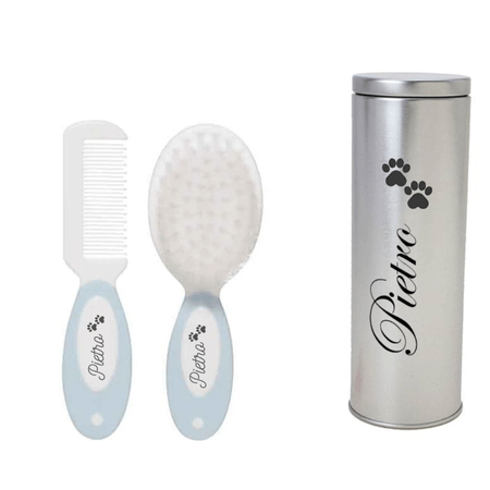 Escova E Pente Com Lata Personalizadas +0m Azul Buba Escova E Pente Com Lata Personalizadas +0m Azul Buba