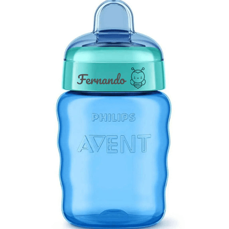 Copo Personalizado Avent Easy Sip Azul 260ml 9m+ Copo Personalizado Avent Easy Sip Azul 260ml 9m+