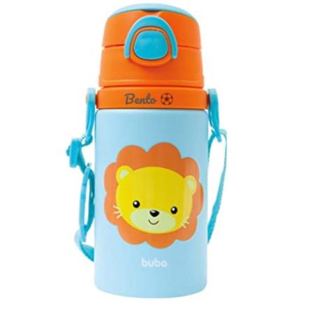 Garrafinha de Aluminio Personalizado com Nome Animal Fun Leão 3+ Garrafinha de Aluminio Personalizado com Nome Animal Fun Leão 3+