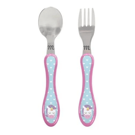 Jogo deTalheres Buba Personalizado com Nome Fun Unicórnio 6+ Jogo deTalheres Buba Personalizado com Nome Fun Unicórnio 6+