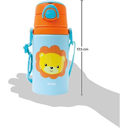 Garrafinha de Aluminio Animal Fun Leão 3+ Garrafinha de Aluminio Animal Fun Leão 3+