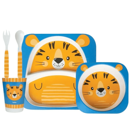 Kit Refeição Buba Bambu Tigre Kit Refeição Buba Bambu Tigre
