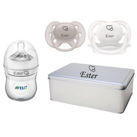 Kit Personalizado Avent Mamadeira Pétala 125ML + 1 Chupeta 6-18m + 1 chupeta 0-6m Kit Personalizado Avent Mamadeira Pétala 125ML + 1 Chupeta 6-18m + 1 chupeta 0-6m