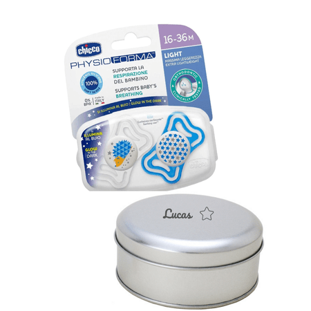 Kit Chupeta Chicco Physio Azul 16-36 Na Lata Personalizada Kit Chupeta Chicco Physio Azul 16-36 Na Lata Personalizada