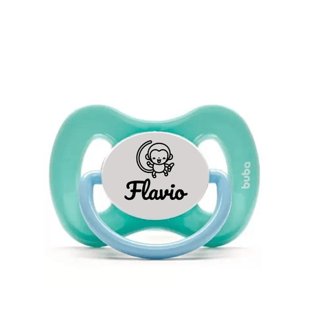 Chupeta Personalizada Nome Buba Azul 6+ Chupeta Personalizada Nome Buba Azul 6+