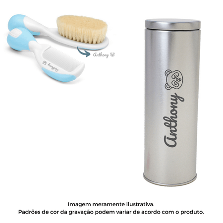 Kit Personalizado Chicco Cuidados Higiene Azul