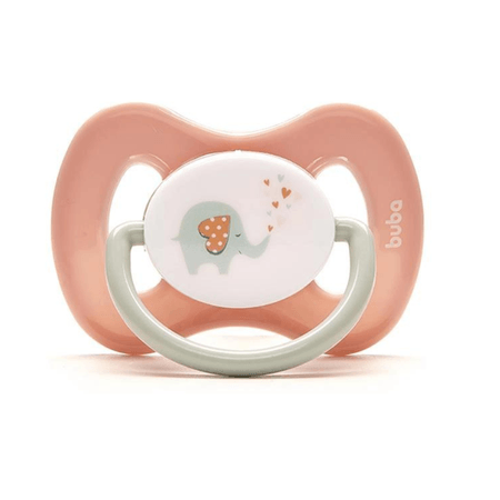 Chupeta Buba Comfort Elefantinho Rosa 0-6m Chupeta Buba Comfort Elefantinho Rosa 0-6m