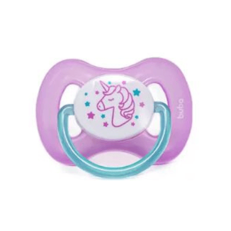 Chupeta Buba Comfort Noturna Rosa Unicórnio 0-6m Chupeta Buba Comfort Noturna Rosa Unicórnio 0-6m