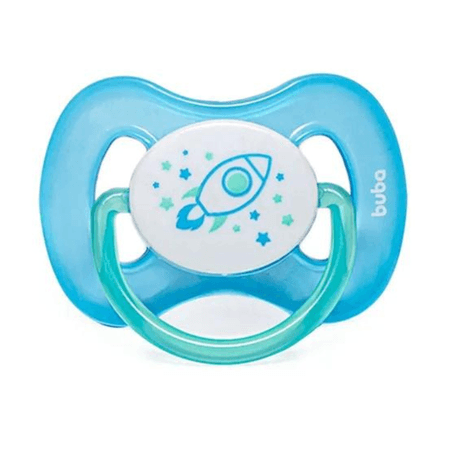Chupeta Buba Comfort Noturna Azul Foguete 0-6m Chupeta Buba Comfort Noturna Azul Foguete 0-6m