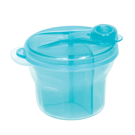 Pote para Leite em Pó com Divisória Azul Pote para Leite em Pó com Divisória Azul