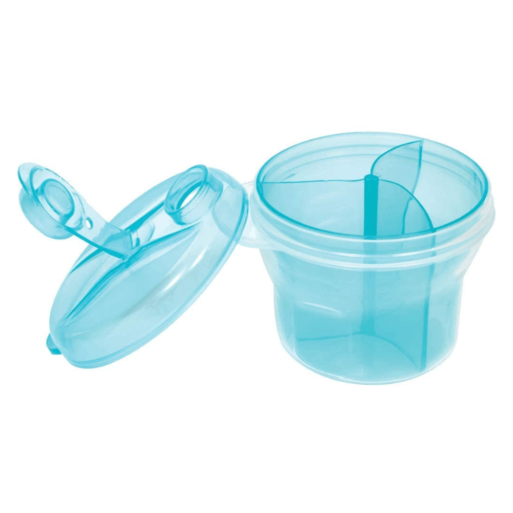Pote para Leite em Pó com Divisória Azul - Flicka Kids