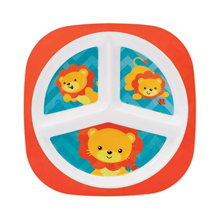Prato com Divisórias Buba Animal Fun Leão Prato com Divisórias Buba Animal Fun Leão