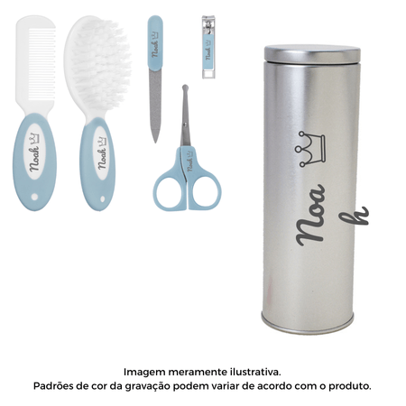Kit Personalizado Buba Cuidados Higiene Azul Kit Personalizado Buba Cuidados Higiene Azul