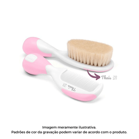 Kit Cuidados Higiene Personalizado Nome Chicco Rosa Kit Cuidados Higiene Personalizado Nome Chicco Rosa