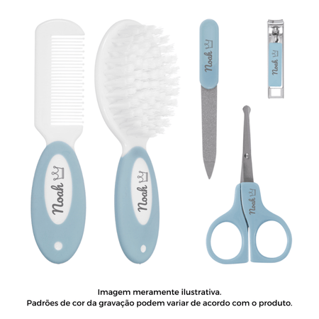 Kit Cuidados Higiene Personalizado Nome Buba Azul Kit Cuidados Higiene Personalizado Nome Buba Azul