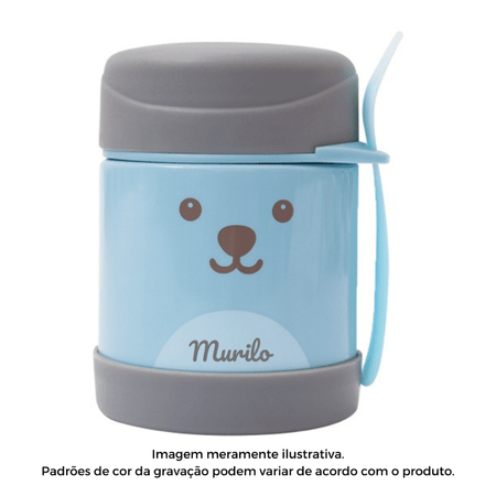 Pote Térmico Personalizado Nome Buba Gumy Azul Pote Térmico Personalizado Nome Buba Gumy Azul