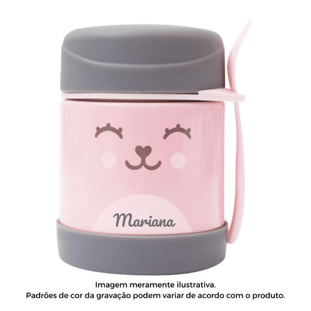 Pote Térmico Personalizado Nome Buba Gumy Rosa Pote Térmico Personalizado Nome Buba Gumy Rosa