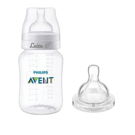 Mamadeira Personalizada Nome Avent AntiColic 260ml + BE Mamadeira Personalizada Nome Avent AntiColic 260ml + BE