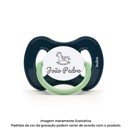 Chupeta Personalizada Nome Buba Azul 6m+ Chupeta Personalizada Nome Buba Azul 6m+