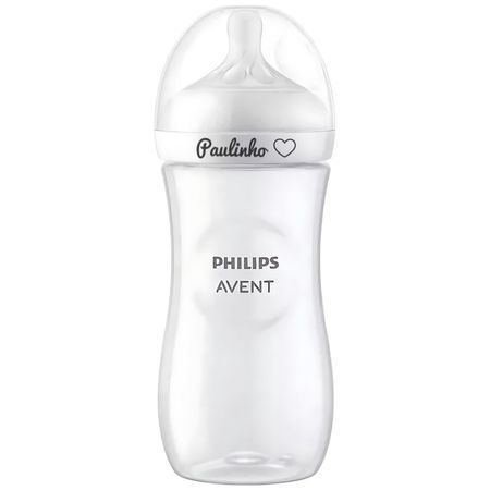 Mamadeira Avent Pétala 300ml Natural Response Personalizada Mamadeira Avent Pétala 300ml Natural Response Personalizada