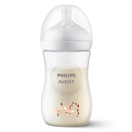 Mamadeira Avent Pétala 3.0 Girafa 260ml Natural Response Mamadeira Avent Pétala 3.0 Girafa 260ml Natural Response